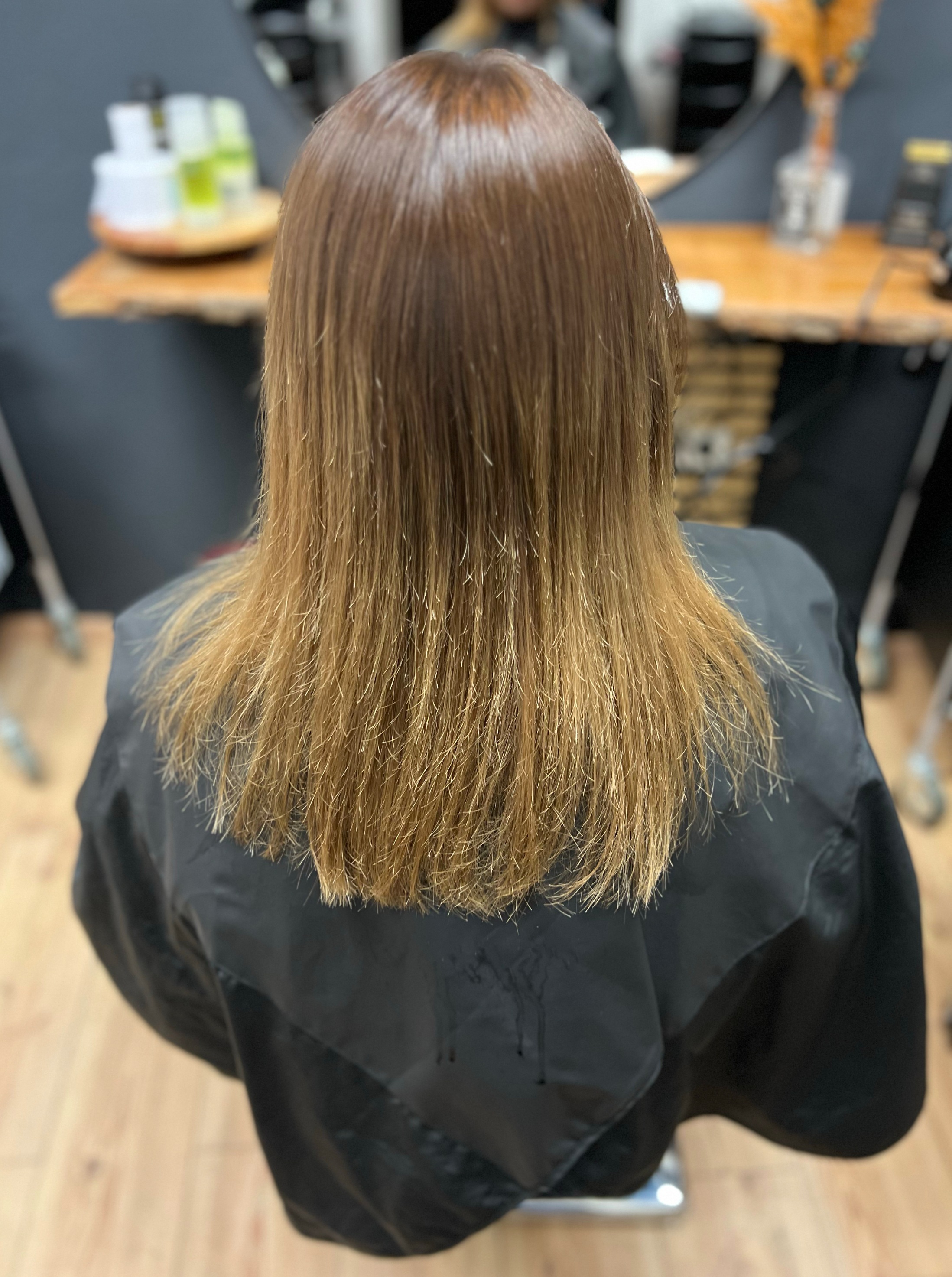 Vorher - Splissige Spitzen